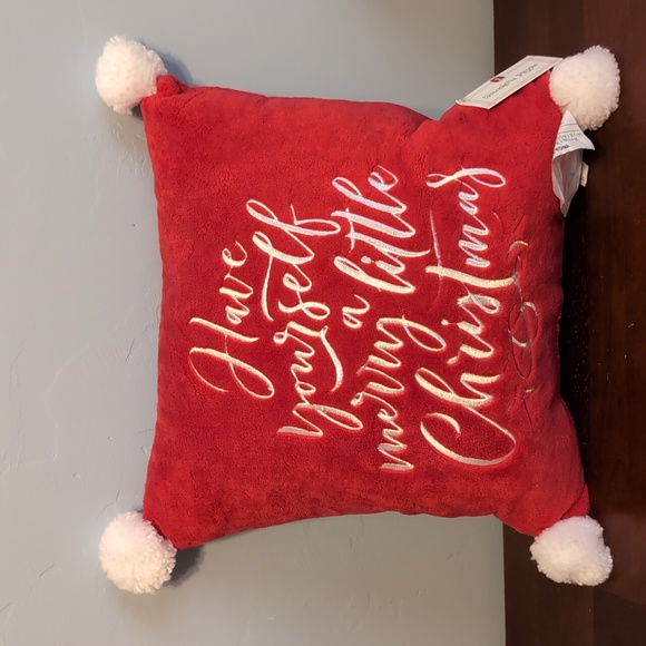 Target Bullseye Christmas Pillow - Picture 3 of 5